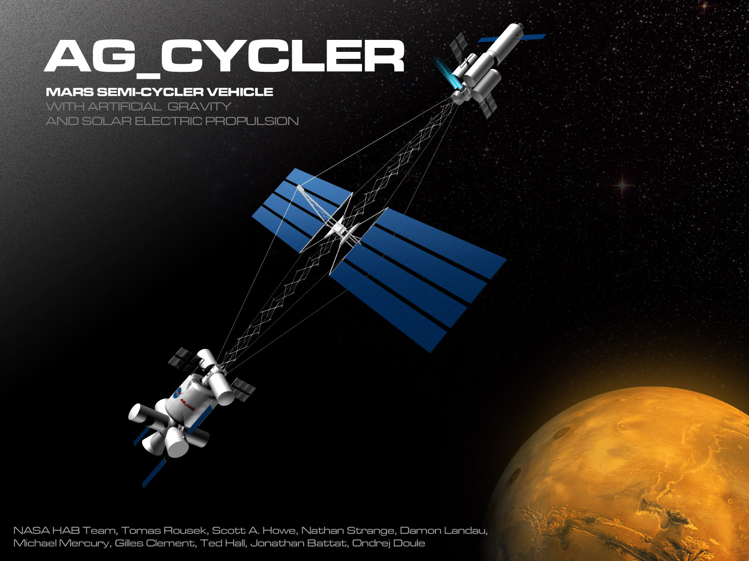 Space-architecture-tomas-rousek-artificial-gravity-Mars-Transit-Vehicle-cycler